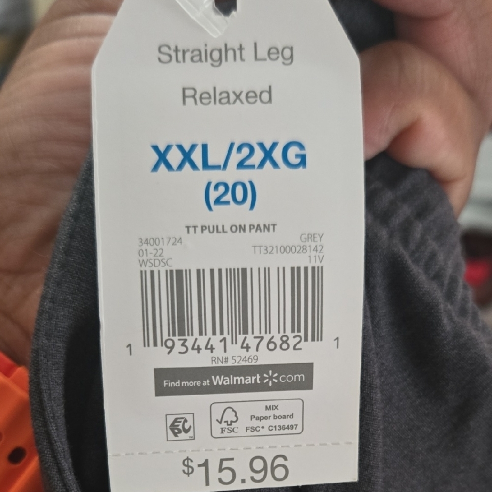 Time and Tru Gray Straight Leg Pants